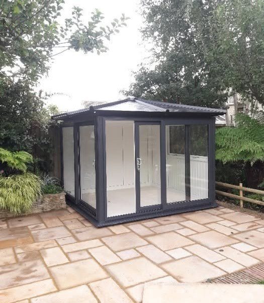 A compact garden room suited to nurture and one-to-one sessions